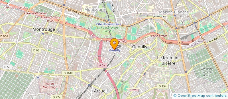 localisation de l'entreprise MONSIEUR JEAN BADER à GENTILLY