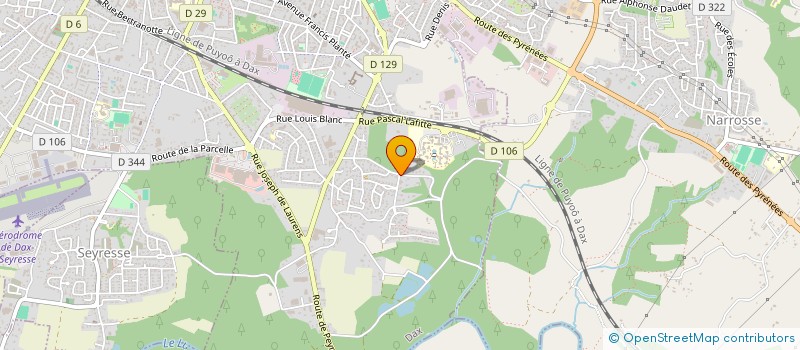 localisation de l'entreprise MONSIEUR JEAN BADETS  DAX