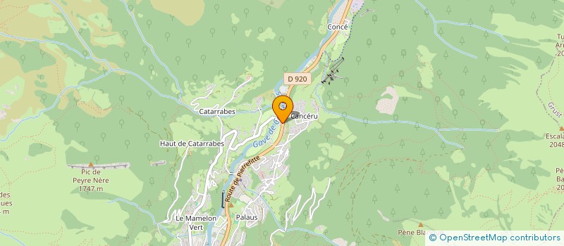 localisation de l'entreprise MONSIEUR JEAN BADO à CAUTERETS