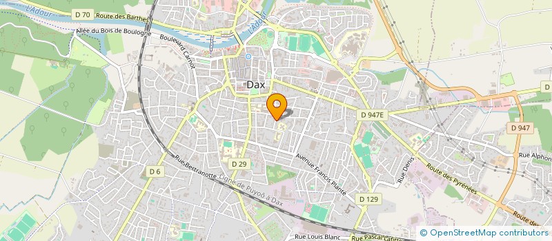 localisation de l'entreprise MONSIEUR JEAN BAGIEU à DAX
