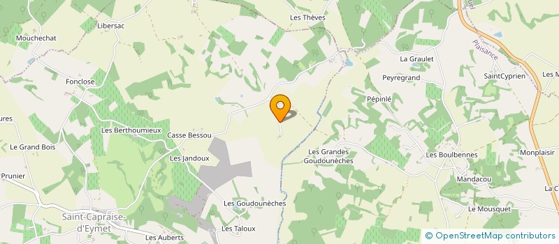 localisation de l'entreprise MONSIEUR JEAN BAGNARIOL  SAINT-CAPRAISE-D'EYMET