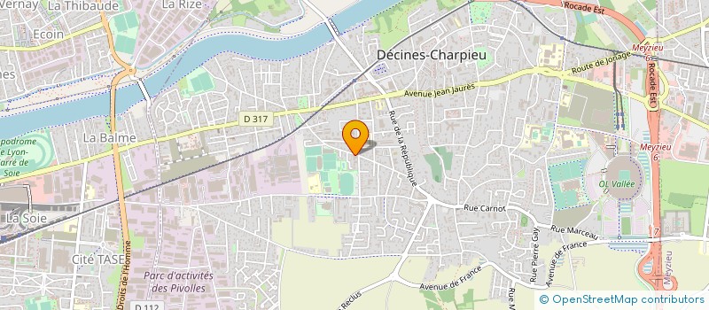 localisation de l'entreprise MONSIEUR JEAN BAGNON à DECINES-CHARPIEU