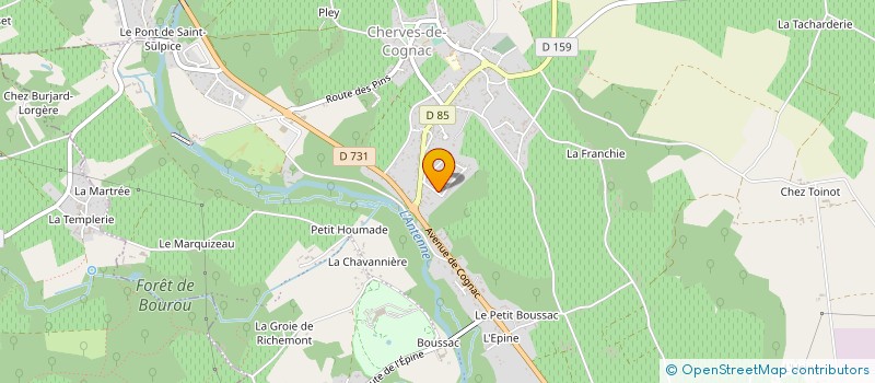 localisation de l'entreprise MONSIEUR JEAN BAGUR à VAL-DE-COGNAC