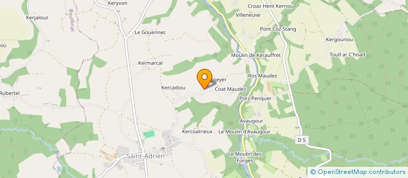 localisation de l'entreprise MONSIEUR JEAN BAHERS  SAINT-ADRIEN