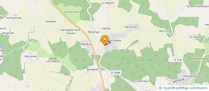 localisation de l'entreprise MONSIEUR JEAN BAHUON à PLOUAY