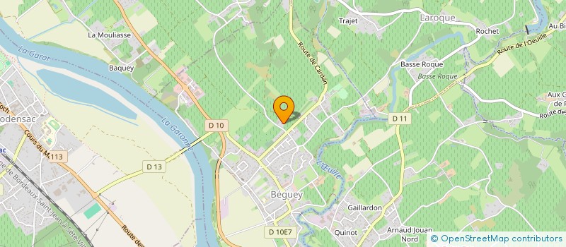 localisation de l'entreprise MONSIEUR JEAN BAIGNEAU  BEGUEY