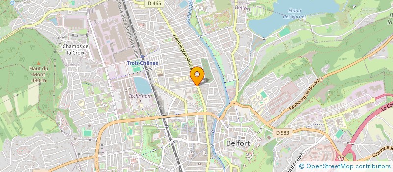 localisation de l'entreprise MONSIEUR JEAN BAILLOT D ETIVAUX à BELFORT
