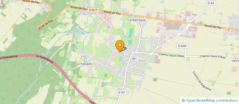 localisation de l'entreprise MONSIEUR JEAN BAJAC-VERGES-DARRE  IBOS