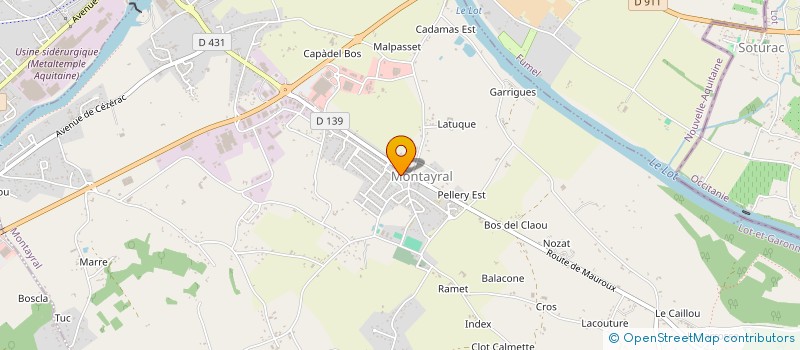 localisation de l'entreprise MONSIEUR JEAN BAKRI  MONTAYRAL