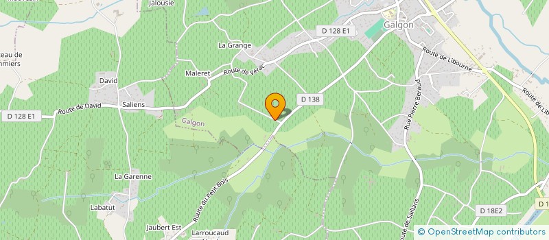 localisation de l'entreprise MONSIEUR JEAN BALAND  GALGON