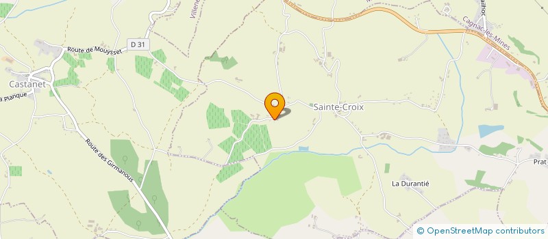 localisation de l'entreprise MONSIEUR JEAN BALARAN  SAINTE-CROIX