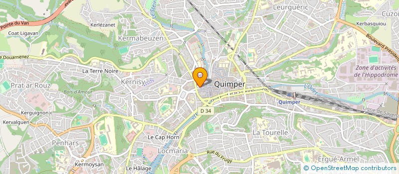 localisation de l'entreprise MONSIEUR JEAN BALAY à QUIMPER