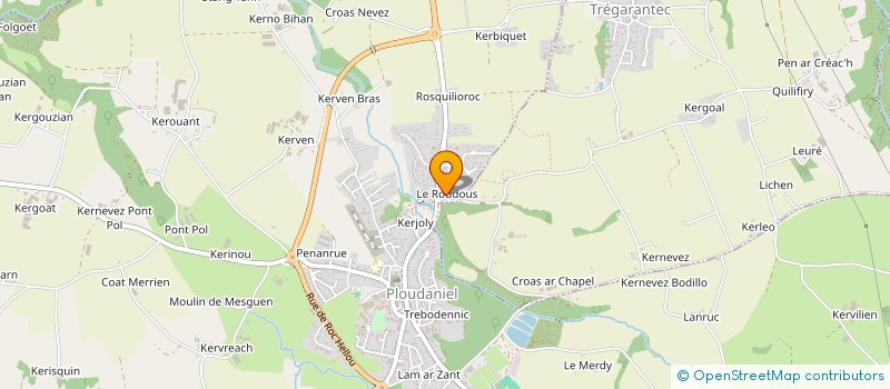 localisation de l'entreprise MONSIEUR JEAN BALCON  KERNOUES