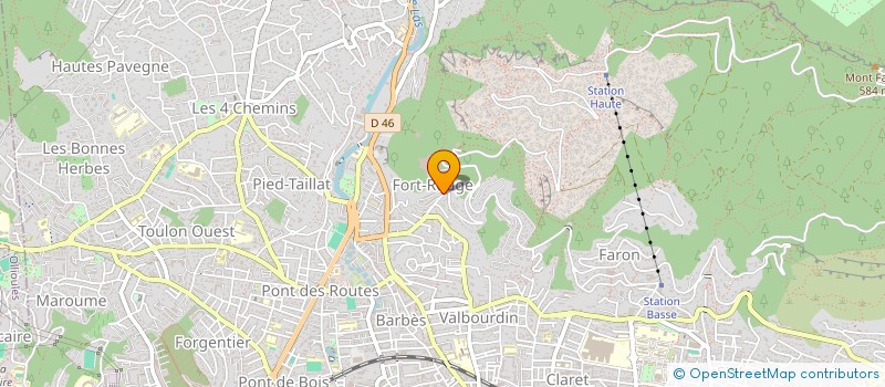 localisation de l'entreprise MONSIEUR JEAN BALDACCI  TOULON