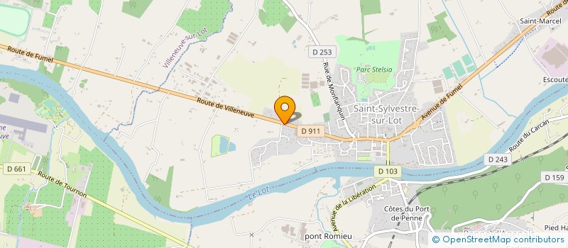 localisation de l'entreprise MONSIEUR JEAN BALDET  SAINT-SYLVESTRE-SUR-LOT