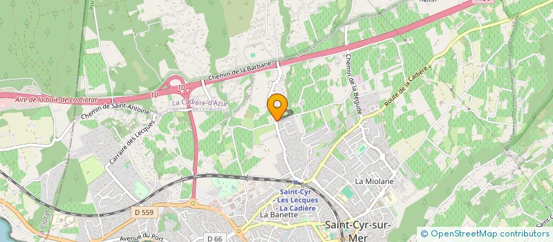 localisation de l'entreprise MONSIEUR JEAN BALDISSAR-FERRERO à SAINT-CYR-SUR-MER