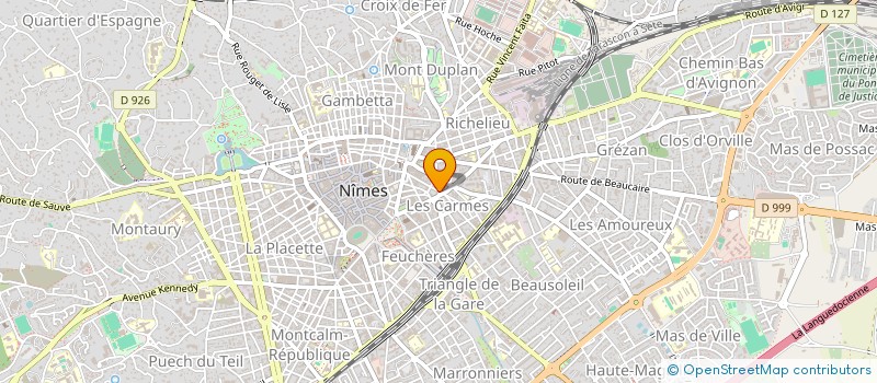 localisation de l'entreprise MONSIEUR JEAN BALESTARD  NIMES