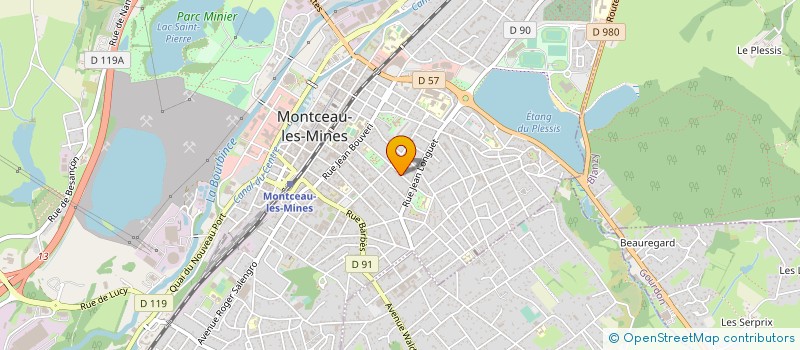 localisation de l'entreprise MONSIEUR JEAN BALIGAND  MONTCEAU-LES-MINES