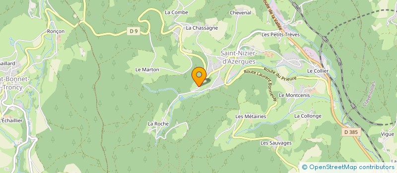 localisation de l'entreprise MONSIEUR JEAN BALLANDRAS  SAINT-BONNET-LE-TRONCY