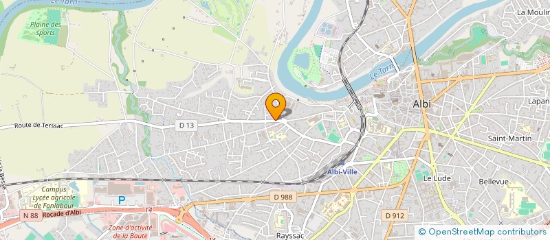 localisation de l'entreprise MONSIEUR JEAN BALMIER à ALBI