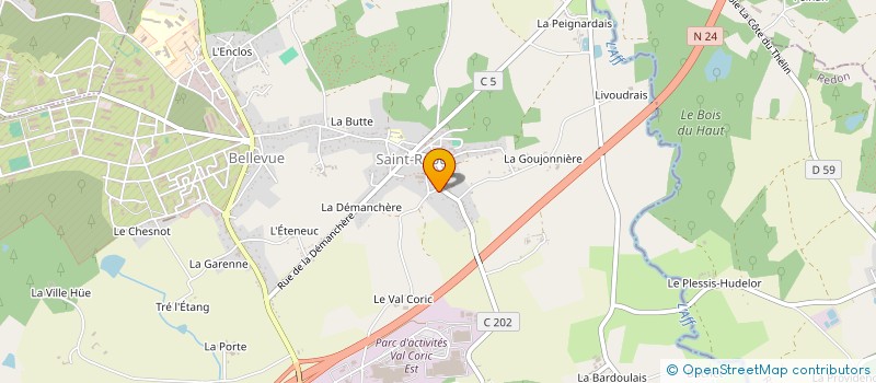 localisation de l'entreprise MONSIEUR JEAN BALMITGERE  GUER