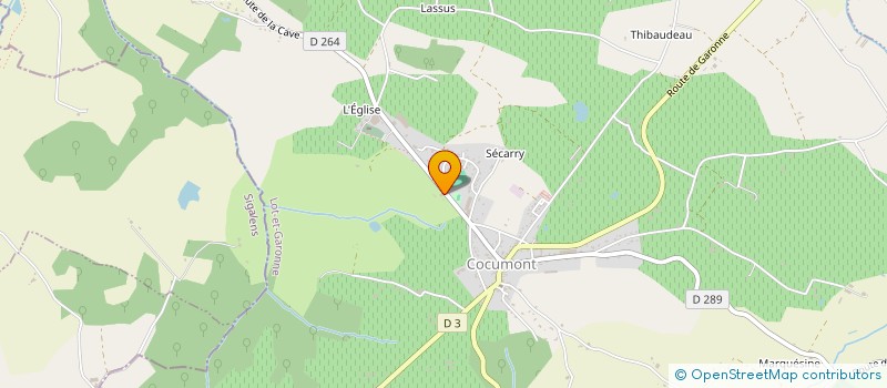 localisation de l'entreprise MONSIEUR JEAN BANDET  COCUMONT