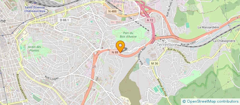 localisation de l'entreprise MONSIEUR JEAN BANGOURA  SAINT-ETIENNE