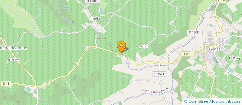 localisation de l'entreprise MONSIEUR JEAN BANIER  JUILLAC