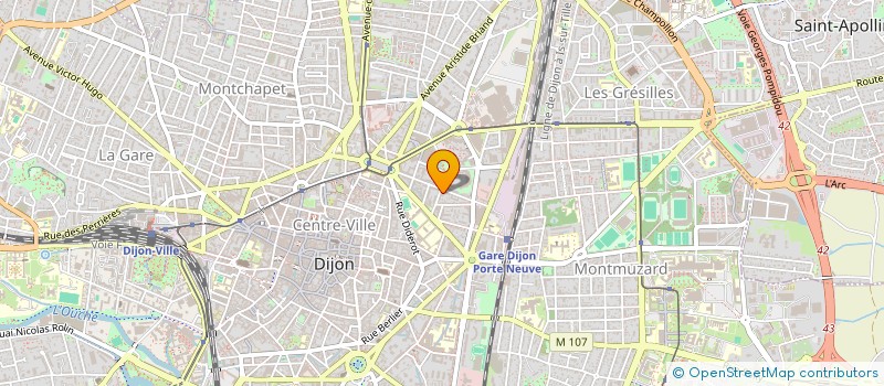 localisation de l'entreprise MONSIEUR JEAN BAPISTE BAMENGA NGATOTO  DIJON