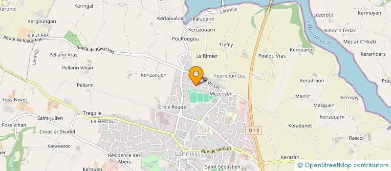 localisation de l'entreprise MONSIEUR JEAN-BAPTISTE ABGRALL  LANNILIS