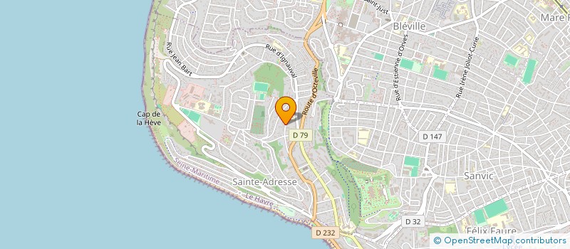 localisation de l'entreprise MONSIEUR JEAN BAPTISTE ADAM  SAINTE-ADRESSE