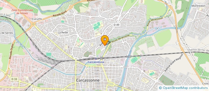 localisation de l'entreprise MONSIEUR JEAN-BAPTISTE ANDRIEU  CARCASSONNE