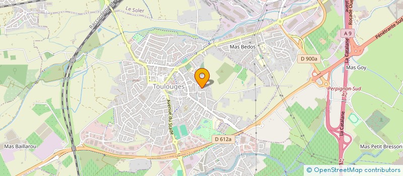 localisation de l'entreprise MONSIEUR JEAN-BAPTISTE ANTONETTI  TOULOUGES