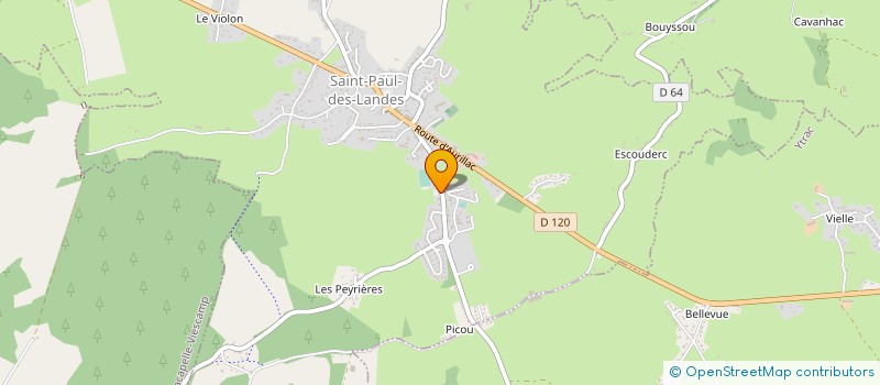 localisation de l'entreprise MONSIEUR JEAN BAPTISTE AUGEREAU à JUSSAC