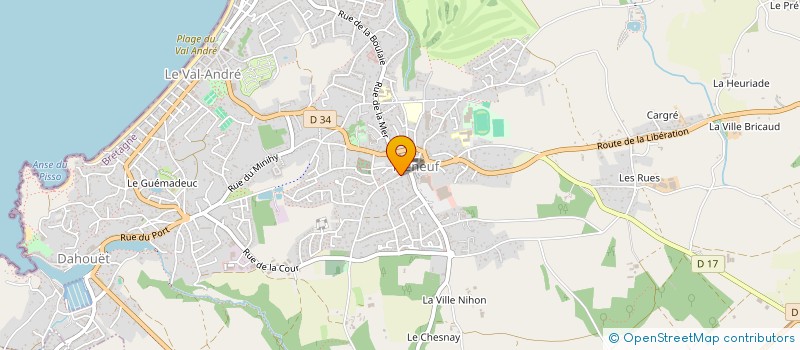 localisation de l'entreprise MONSIEUR JEAN BAPTISTE BAILLON à PLENEUF-VAL-ANDRE