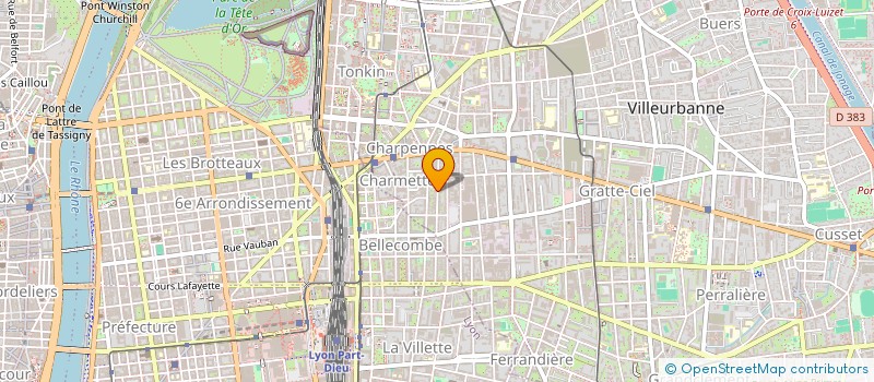 localisation de l'entreprise MONSIEUR JEAN-BAPTISTE BAUDOUX  VILLEURBANNE