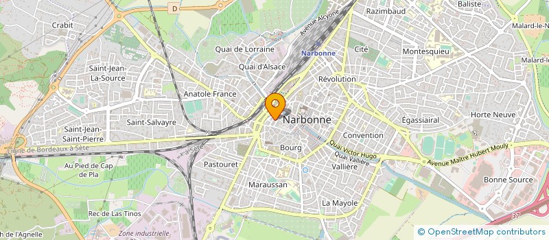 localisation de l'entreprise MONSIEUR JEAN BAPTISTE BEDOUET  NARBONNE