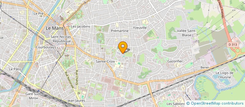 localisation de l'entreprise MONSIEUR JEAN BAPTISTE BELLERY à LE MANS