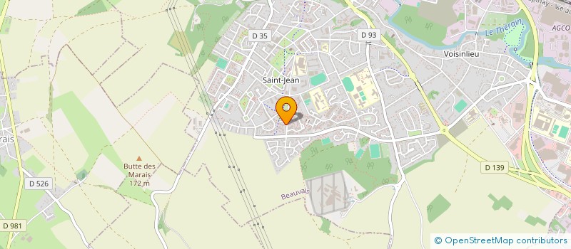 localisation de l'entreprise MONSIEUR JEAN BAPTISTE BELONA  BEAUVAIS