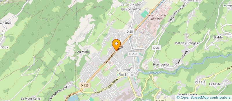 localisation de l'entreprise MONSIEUR JEAN BAPTISTE BENAY à VALGELON-LA ROCHETTE