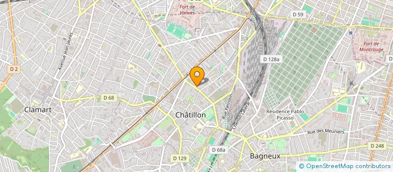 localisation de l'entreprise MONSIEUR JEAN-BAPTISTE BENOT  CHATILLON