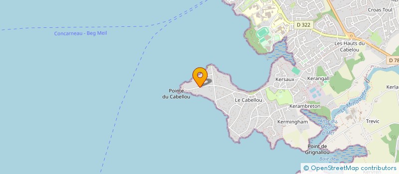 localisation de l'entreprise MONSIEUR JEAN BAPTISTE BENTEUX à CONCARNEAU