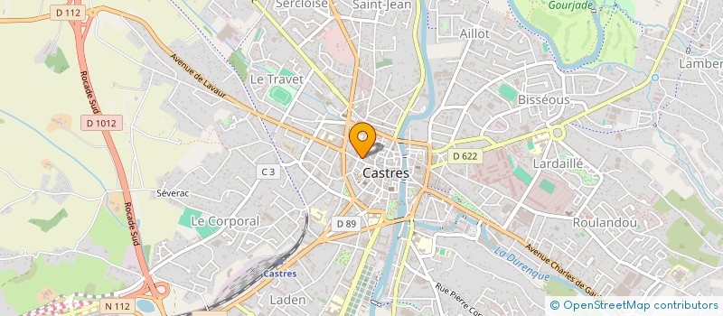 localisation de l'entreprise MONSIEUR JEAN-BAPTISTE BERGES  CASTRES