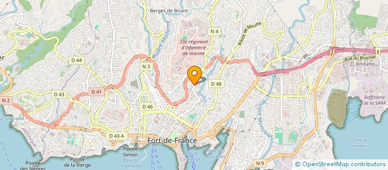 localisation de l'entreprise MONSIEUR JEAN BAPTISTE BERMUDE  FORT-DE-FRANCE