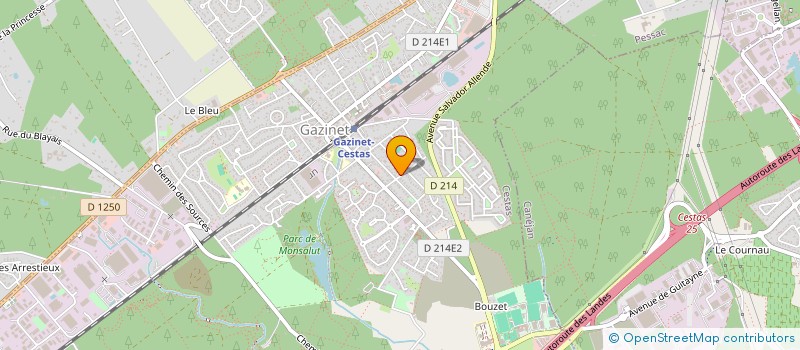 localisation de l'entreprise MONSIEUR JEAN-BAPTISTE BERNARD  CESTAS