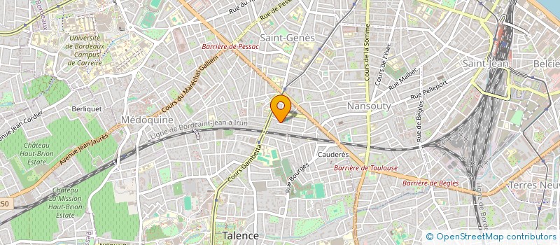 localisation de l'entreprise MONSIEUR JEAN-BAPTISTE BERNARD  TALENCE