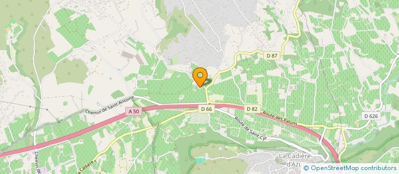 localisation de l'entreprise MONSIEUR JEAN-BAPTISTE BERTHE  LA CADIERE-D'AZUR