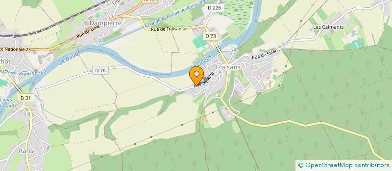localisation de l'entreprise MONSIEUR JEAN-BAPTISTE BERTIN à FRAISANS
