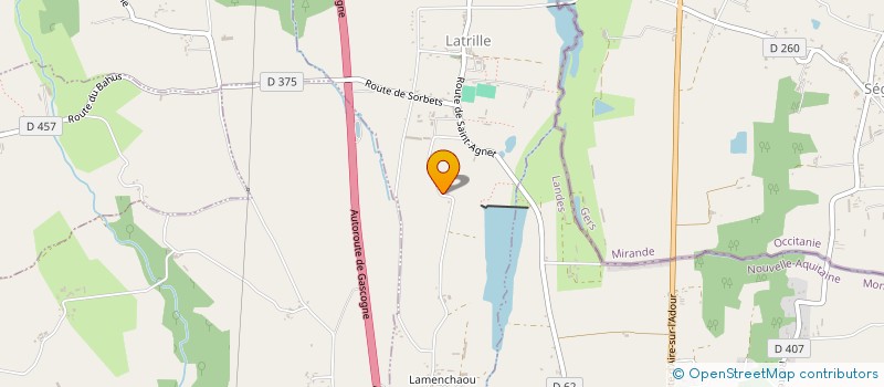 localisation de l'entreprise MONSIEUR JEAN-BAPTISTE BEZECOURT  LATRILLE