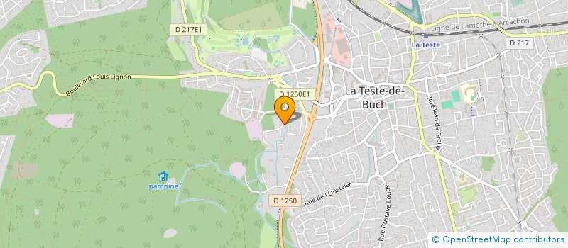 localisation de l'entreprise MONSIEUR JEAN BAPTISTE BIEHLER à LA TESTE-DE-BUCH